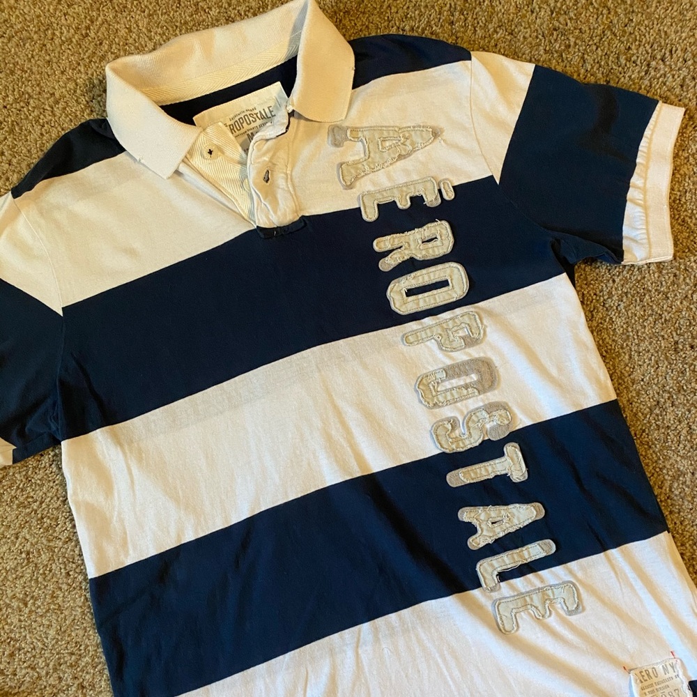 Young Men’s distressed polo by Aeropostale